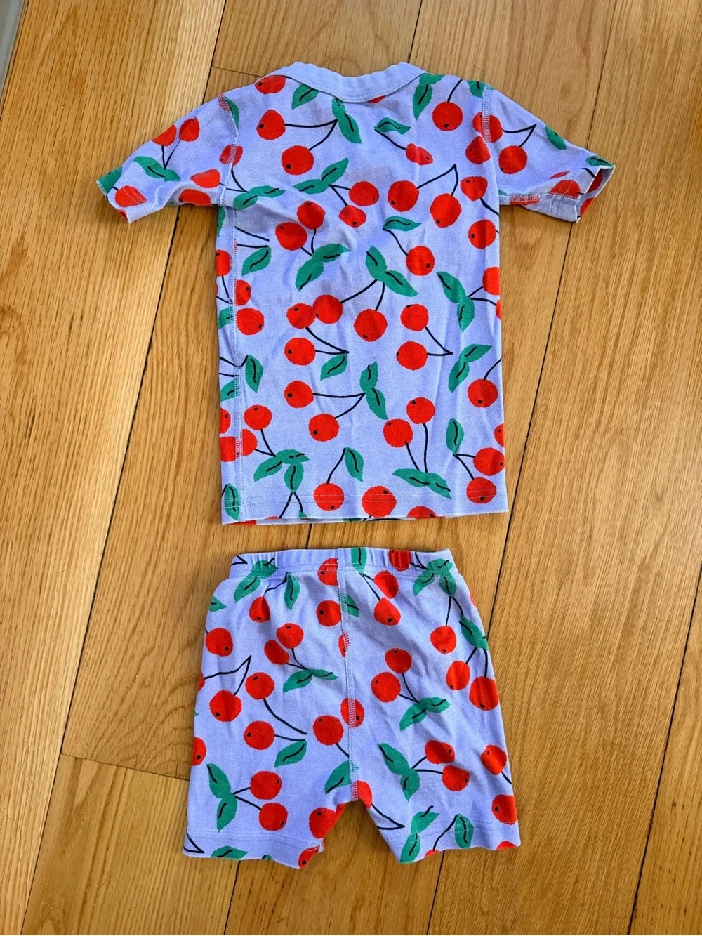 Hanna Andersson Lavender Cherry Short Pajama Set 110cm size 5